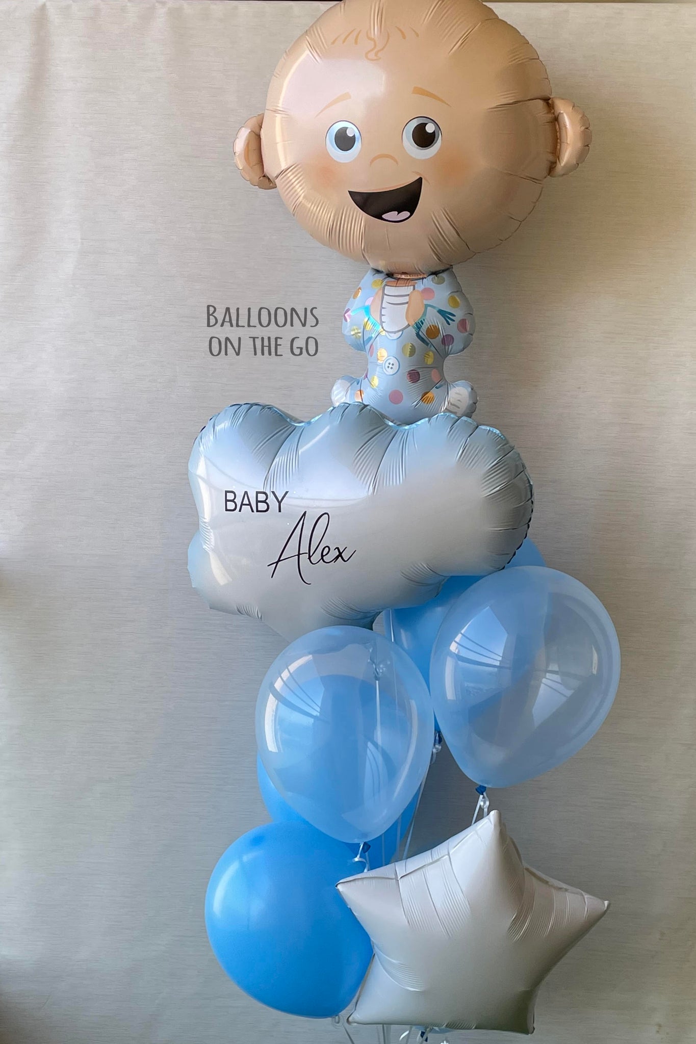Welcome Baby bouquet with Customized Cloud!