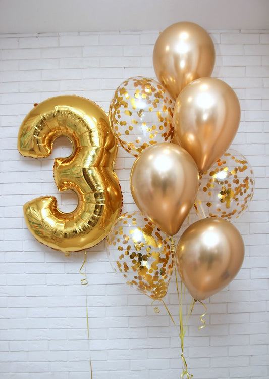 Golden Amber Balloon Bouquet!