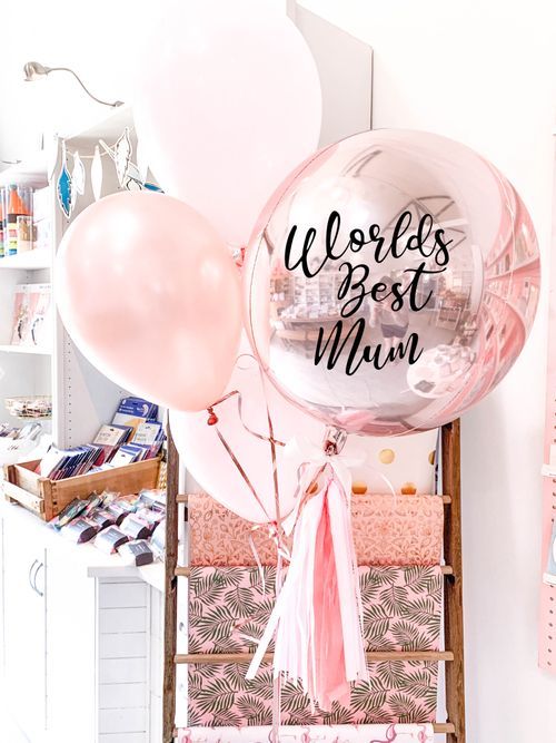 Customized Orbz with Balloon Bouquet
