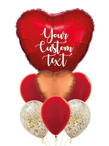 Customized Gaint heart Balloon Bouquet !