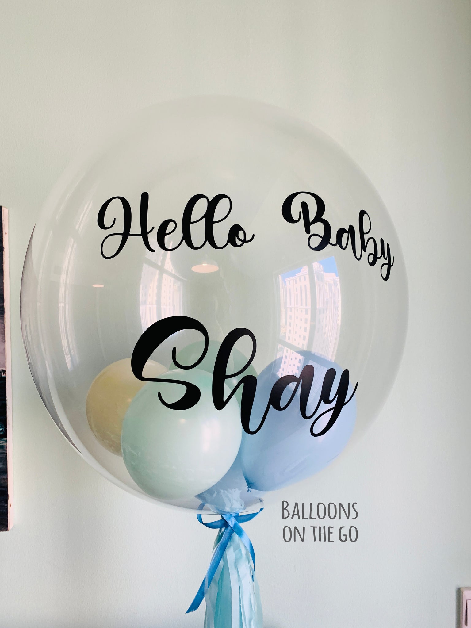 Hello Baby Customized Bubble Balloon!!