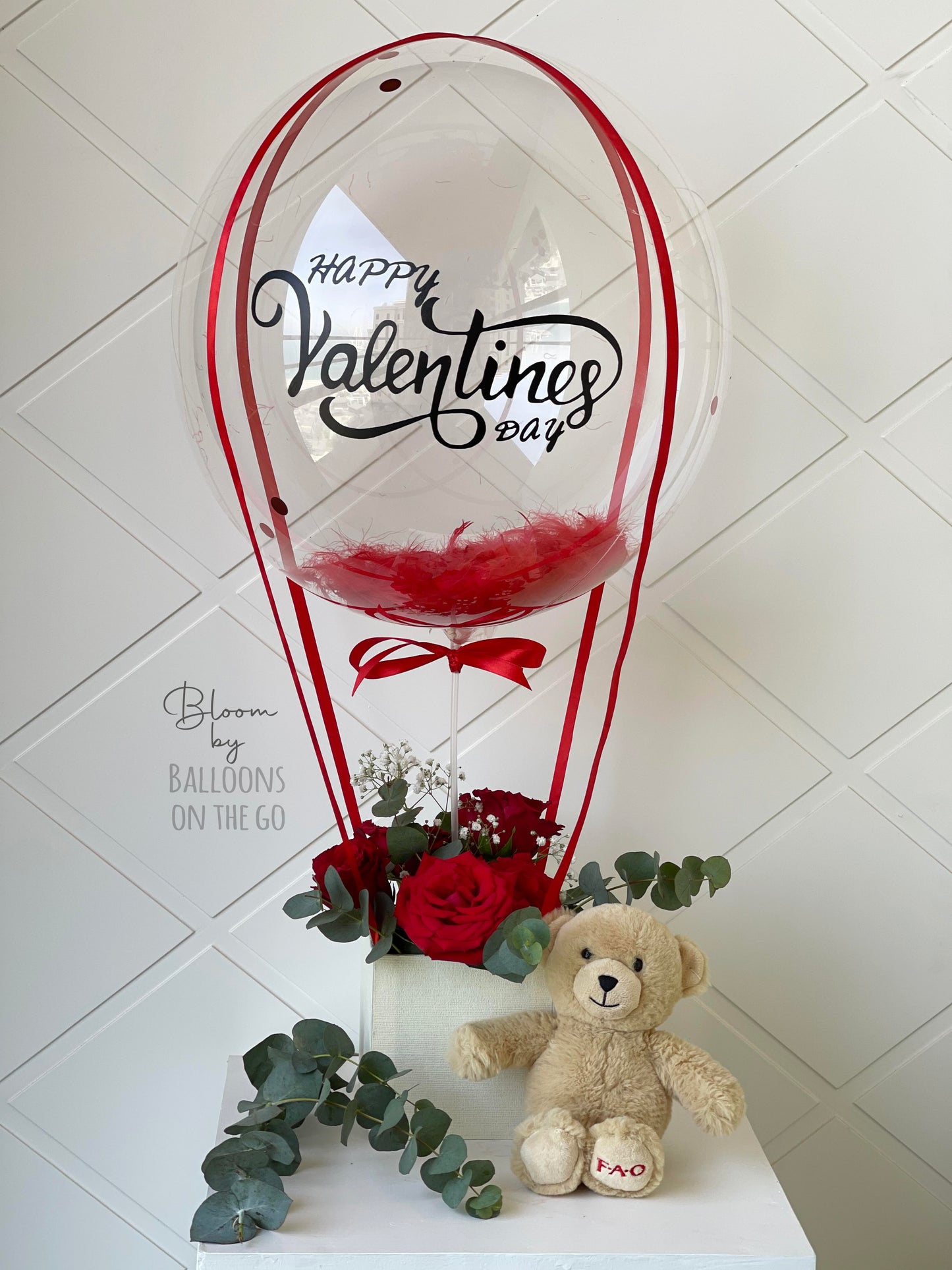 Hot air Balloon with teddy bear