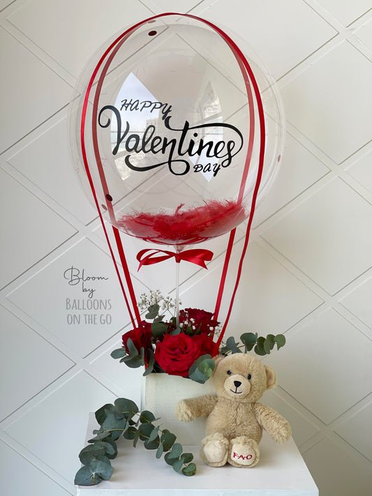 Hot air Balloon with teddy bear