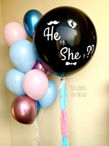 Gender reveal Balloon with balloon bouquet