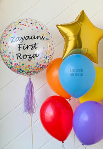 Ramadan special customized Bubble Balloon with bouquet!!