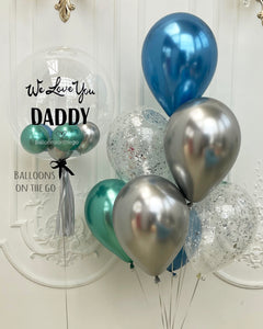 WE LOVE YOU DADDY balloon bouquet